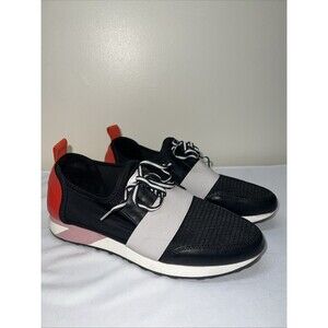 Brash Black Red Gray White Ladies Cody Multicolor Sneaker, Size 10 Slip On